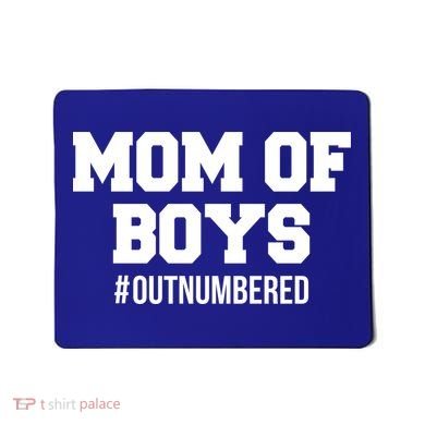Mom of Boys Hashtag Out Numbered Mousepad