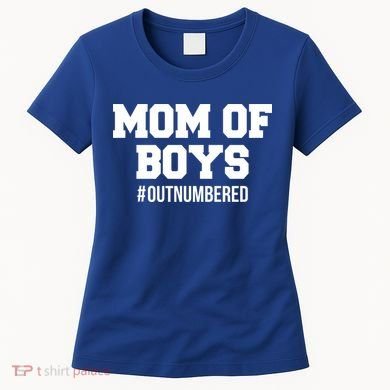 Mom of Boys Hashtag Out Numbered Women's T-Shirt