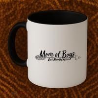 Mom Of Boys Outnumbered  Coffee Mug thumb 2