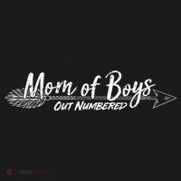 Mom Of Boys Outnumbered  Ornament thumb 1