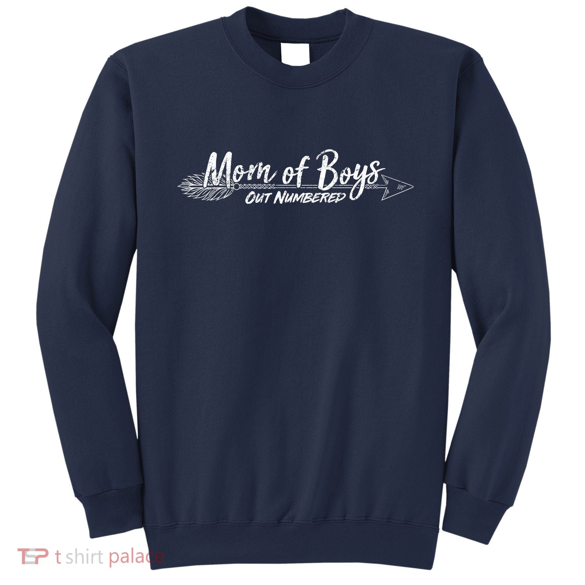 Mom Of Boys Outnumbered  Sweatshirt