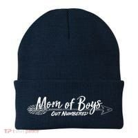 Mom Of Boys Outnumbered  Beanie thumb 0