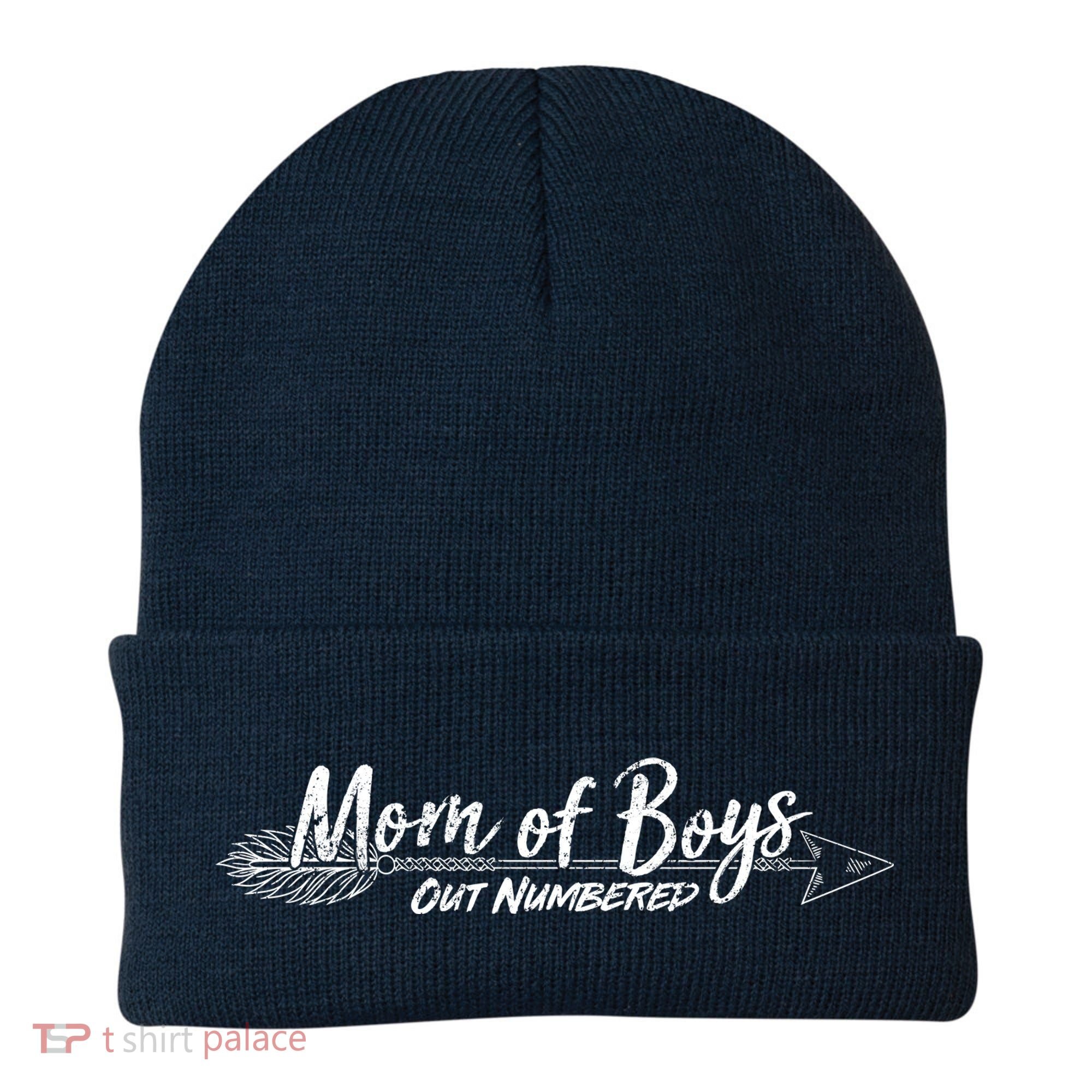 Mom Of Boys Outnumbered  Beanie
