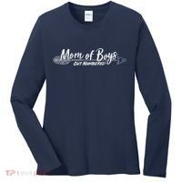 Mom Of Boys Outnumbered  Women's Long Sleeve Shirt thumb 0