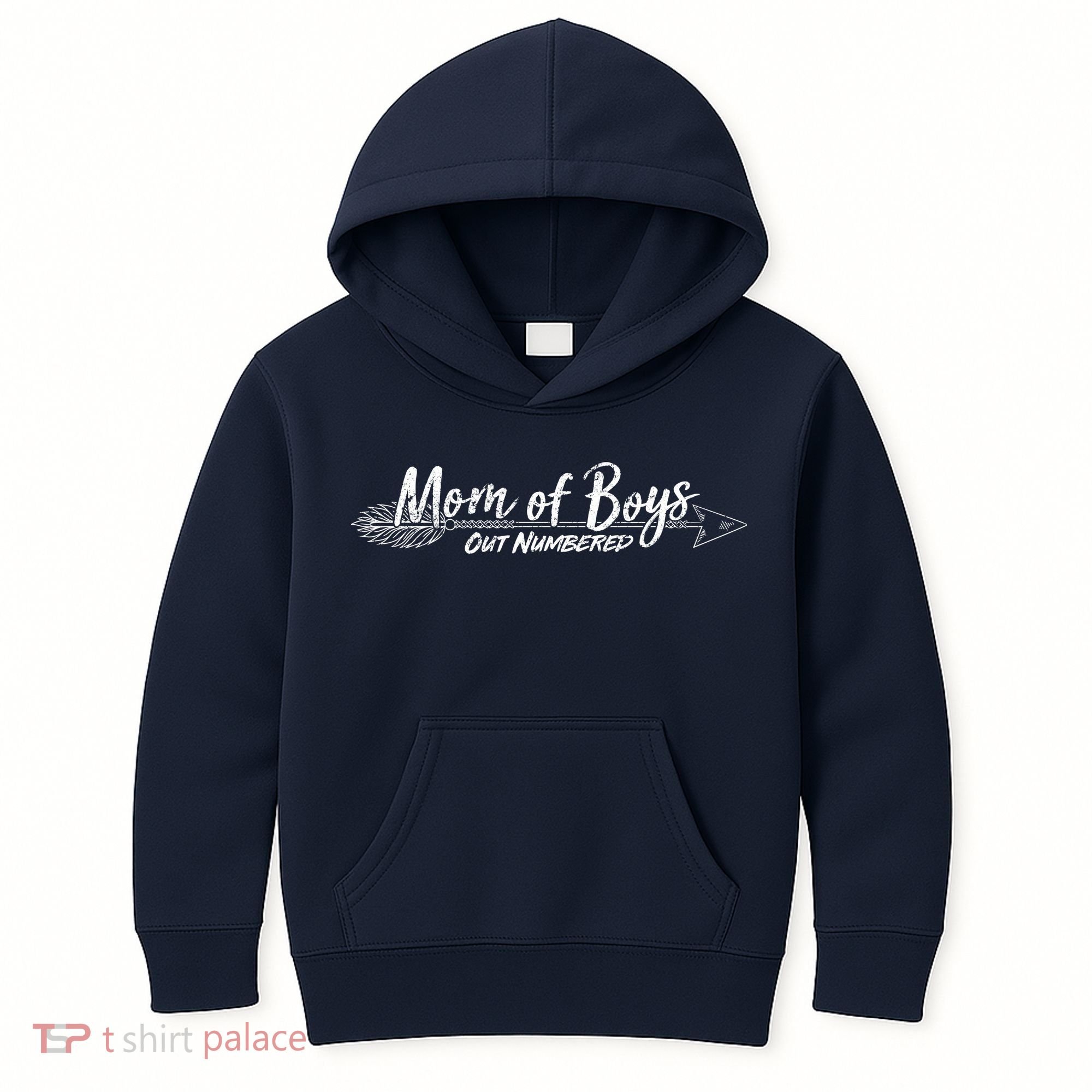 Mom Of Boys Outnumbered  Kids Hoodie