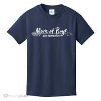 Mom Of Boys Outnumbered  Kids T-Shirt thumb 0