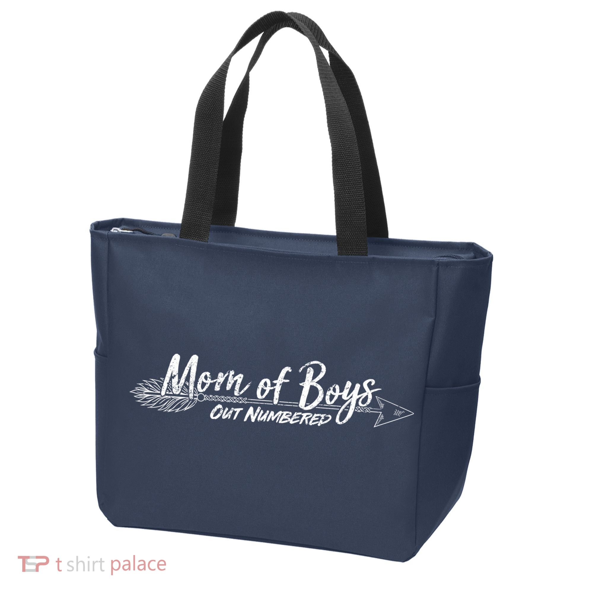 Mom Of Boys Outnumbered  Tote Bag