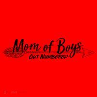 Mom Of Boys Outnumbered  Santa Hat thumb 1