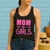 Mom of Girls Cute Mother's Day Women's Tank Top thumb 2