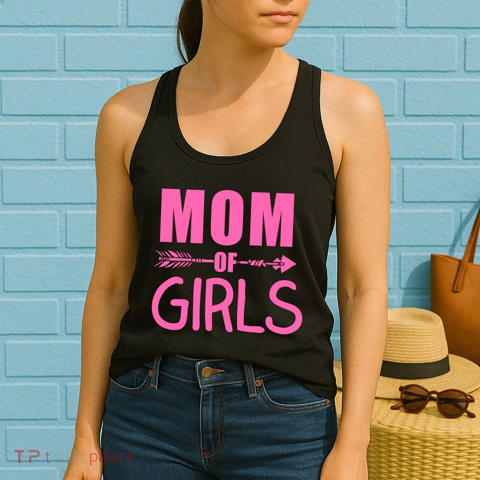 Mom of Girls Cute Mother's Day Women's Tank Top