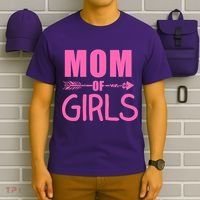 Mom of Girls Cute Mother's Day T-Shirt thumb 6