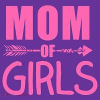 Mom of Girls Cute Mother's Day T-Shirt thumb 7