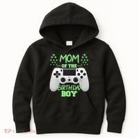 Mom Of The Birthday Boy Kids Hoodie thumb 0