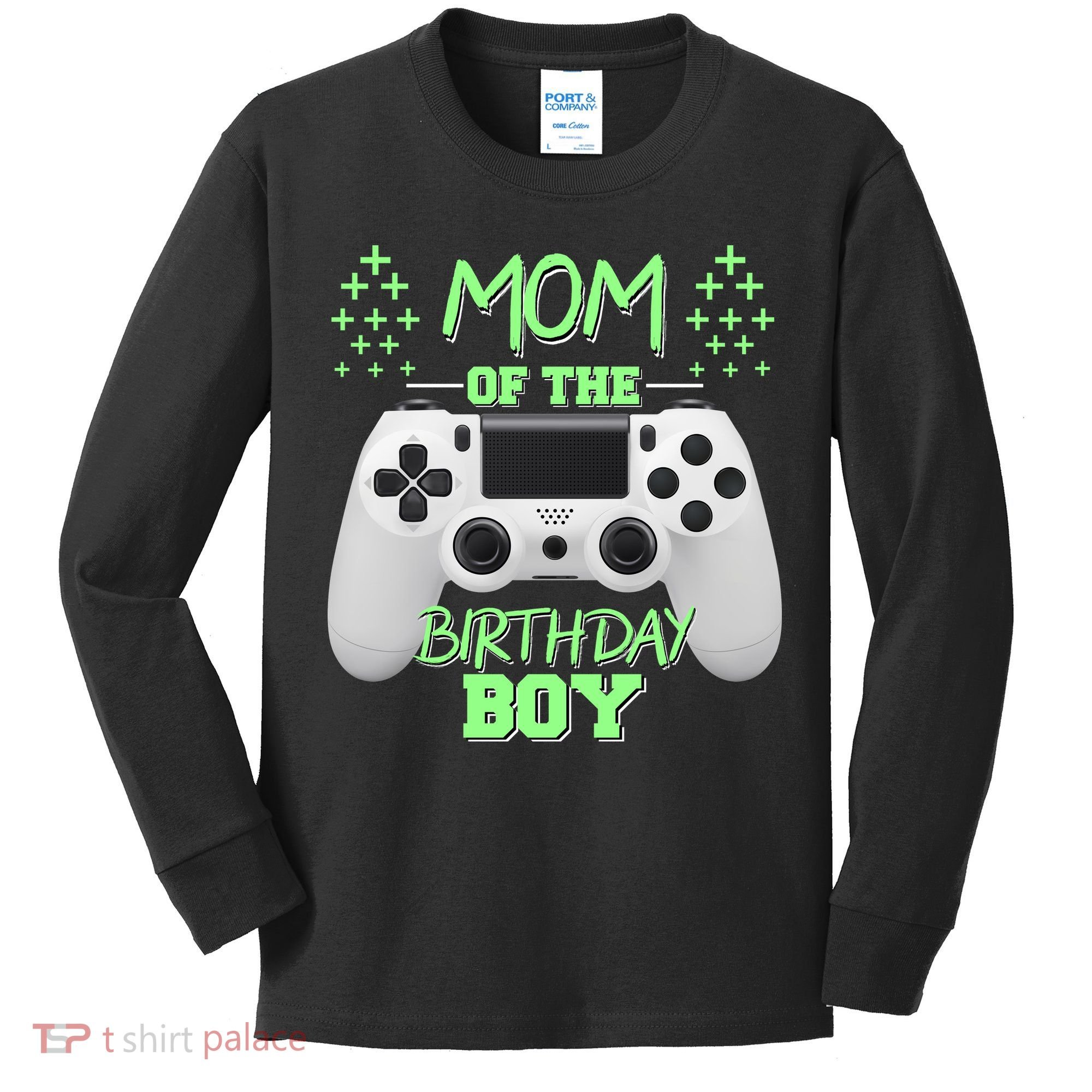 Mom Of The Birthday Boy Kids Long Sleeve Shirt