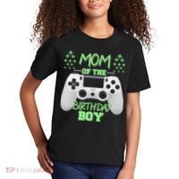 Mom Of The Birthday Boy Kids T-Shirt thumb 2