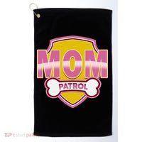 Mom Patrol Dog Mom Golf Towel thumb 0