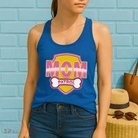Mom Patrol Dog Mom Women's Tank Top thumb 2