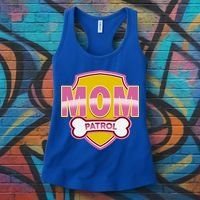 Mom Patrol Dog Mom Women's Tank Top thumb 3