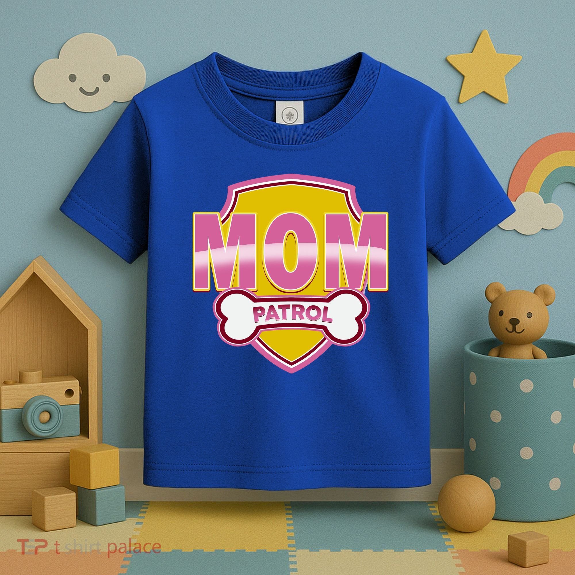 Mom Patrol Dog Mom Toddler T-Shirt