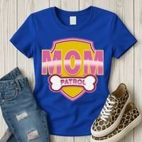 Mom Patrol Dog Mom Women's T-Shirt thumb 3