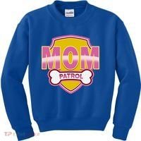 Mom Patrol Dog Mom Kids Sweatshirt thumb 0