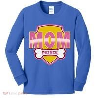 Mom Patrol Dog Mom Kids Long Sleeve Shirt thumb 0