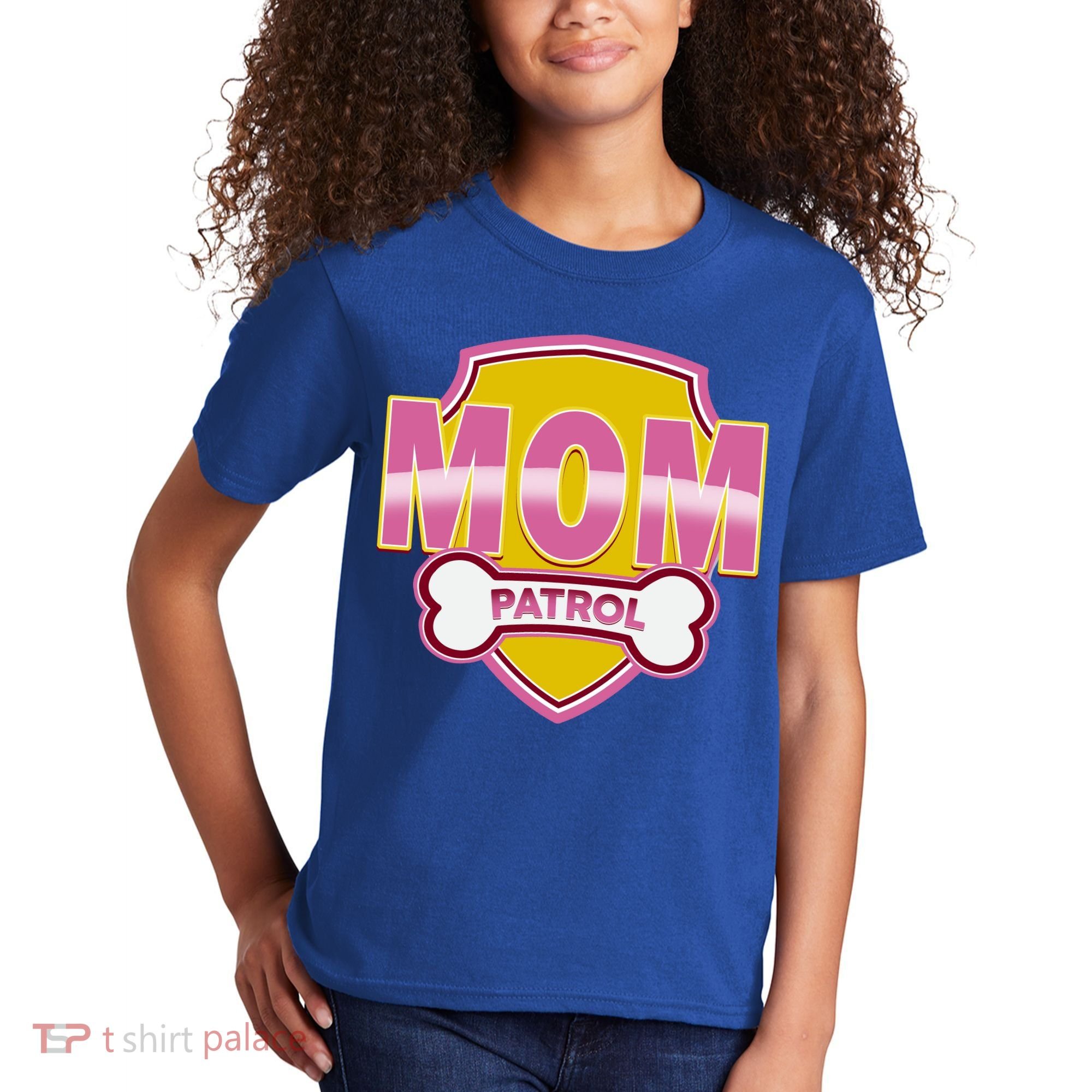 Mom Patrol Dog Mom Kids T-Shirt