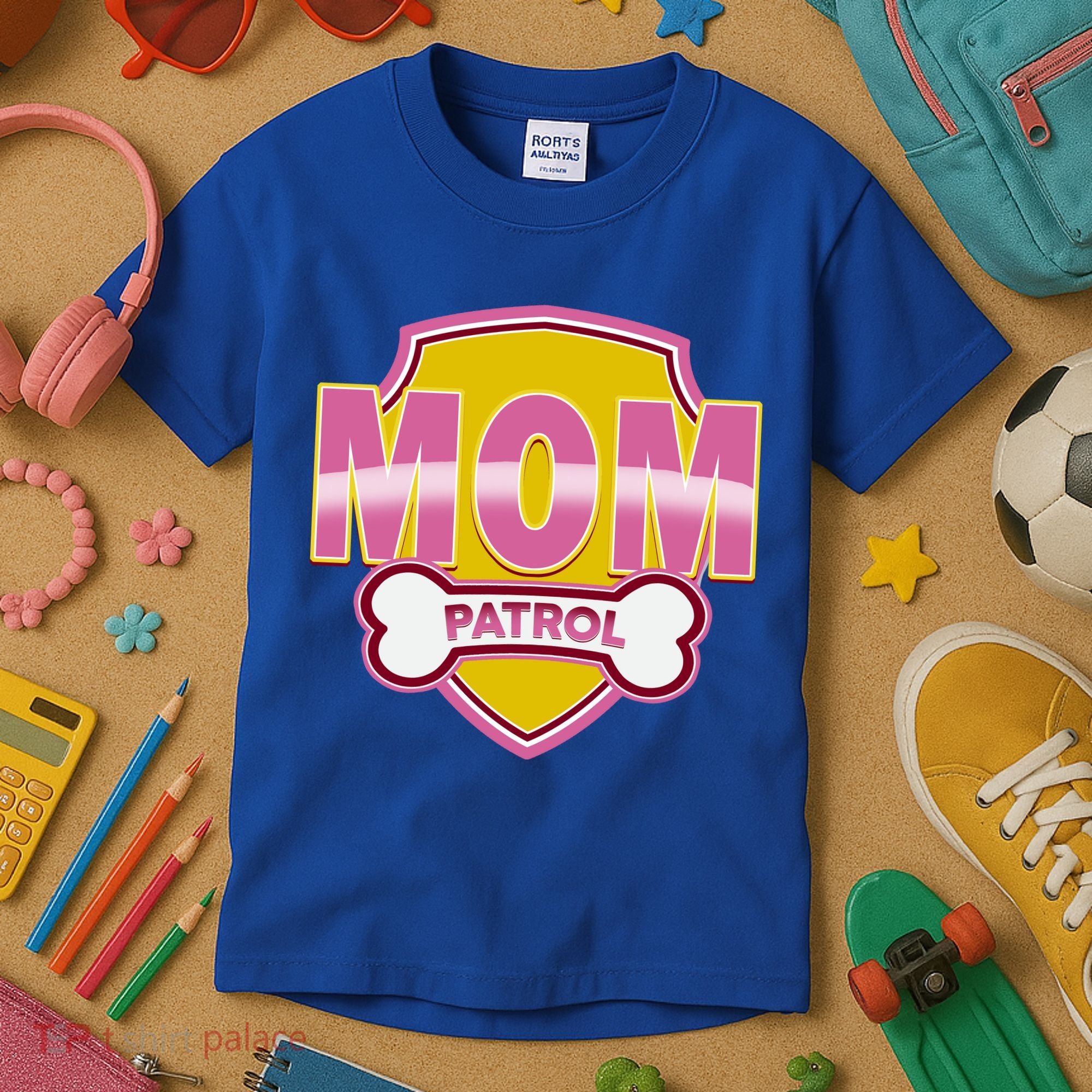 Mom Patrol Dog Mom Kids T-Shirt