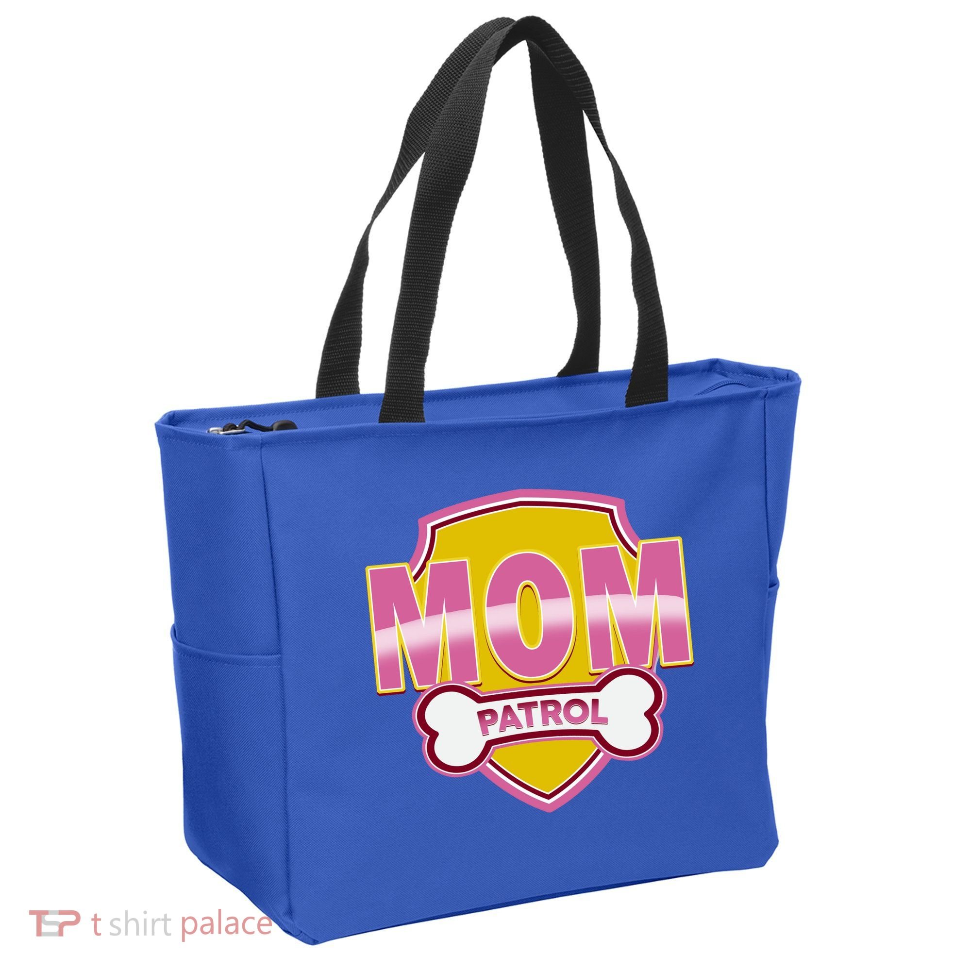 Mom Patrol Dog Mom Tote Bag