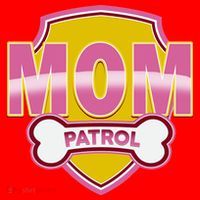 Mom Patrol Dog Mom Santa Hat thumb 1