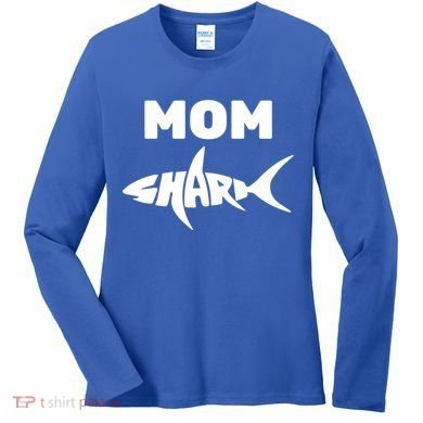Mom Shark Women's Long Sleeve Shirt