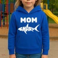 Mom Shark Kids Hoodie thumb 3