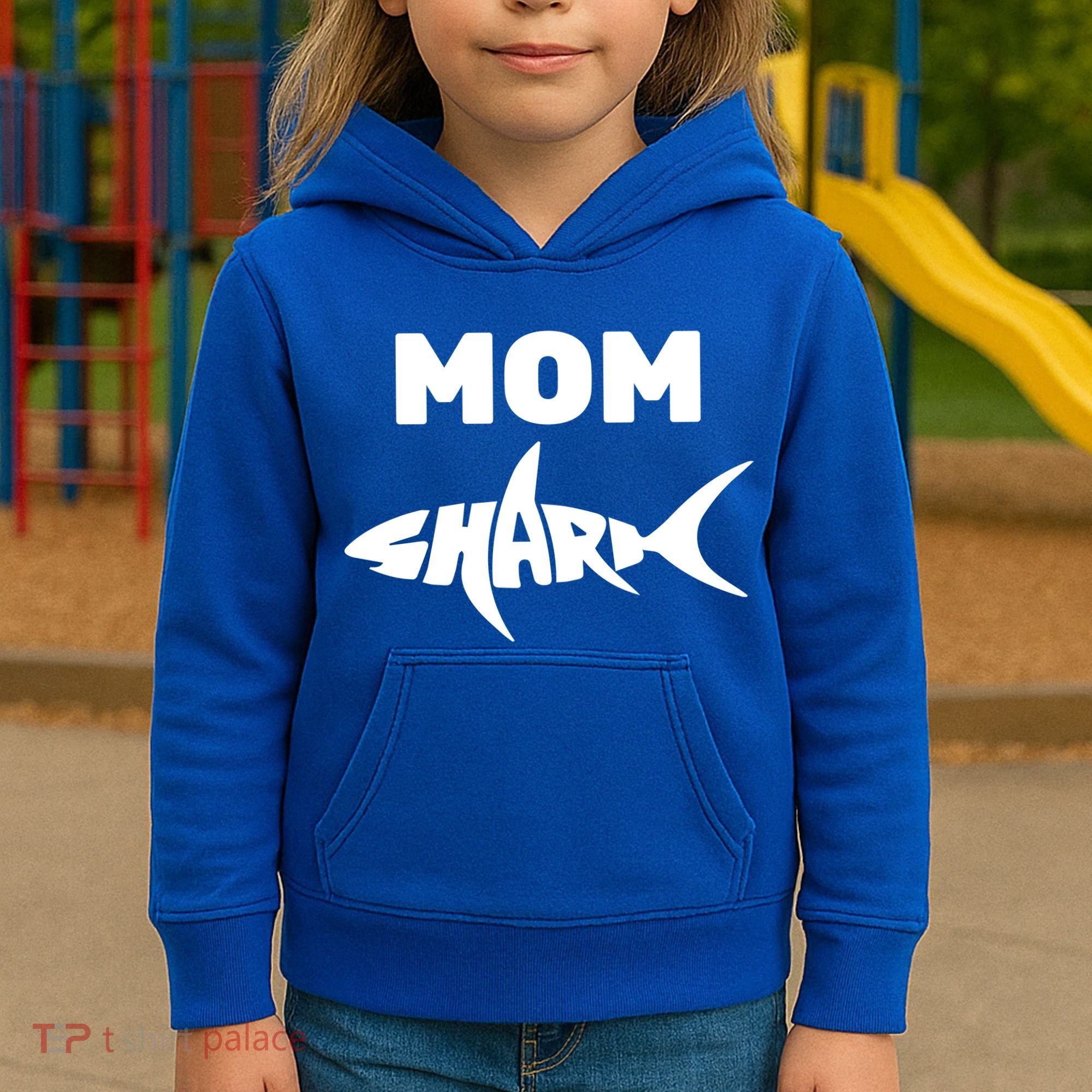 Mom Shark Kids Hoodie