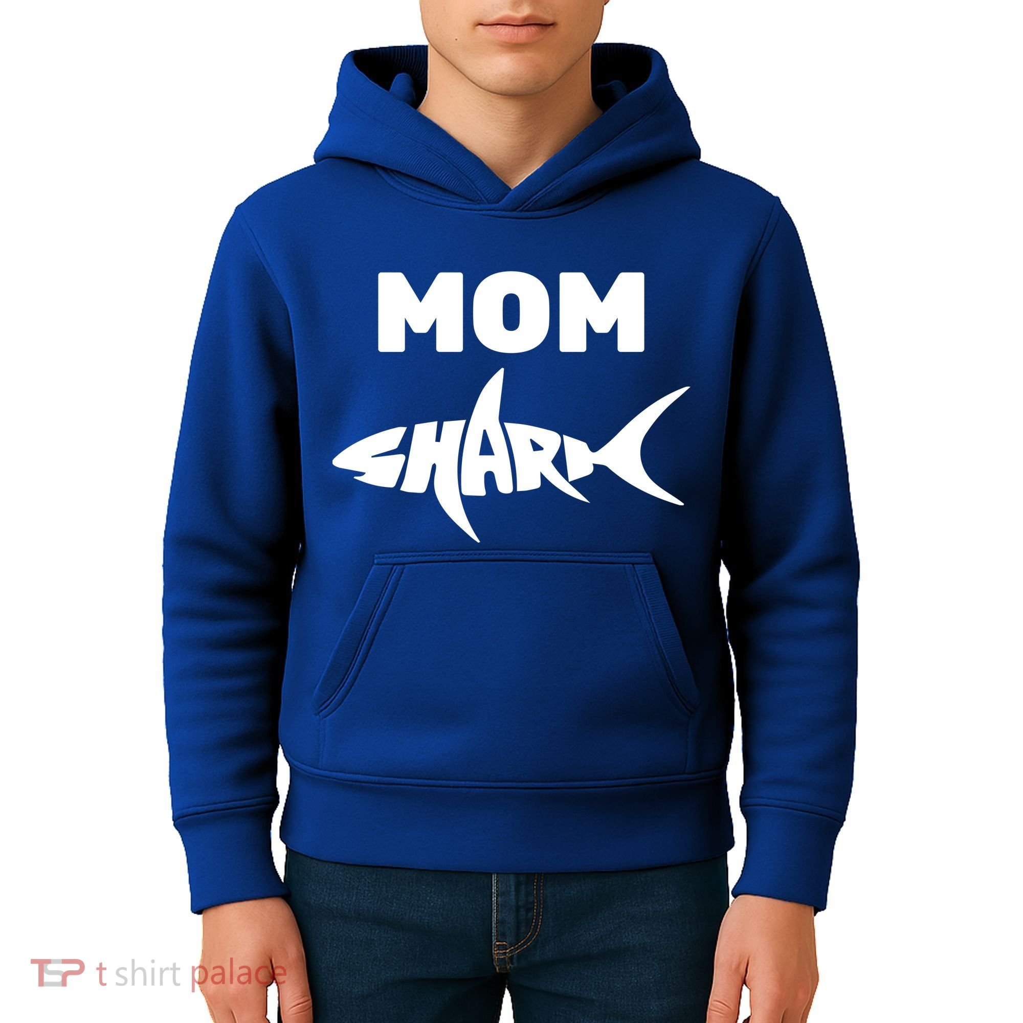 Mom Shark Kids Hoodie