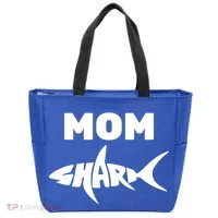 Mom Shark Tote Bag thumb 0