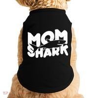 Mom Shark Funny Cute Doggie Tank thumb 0