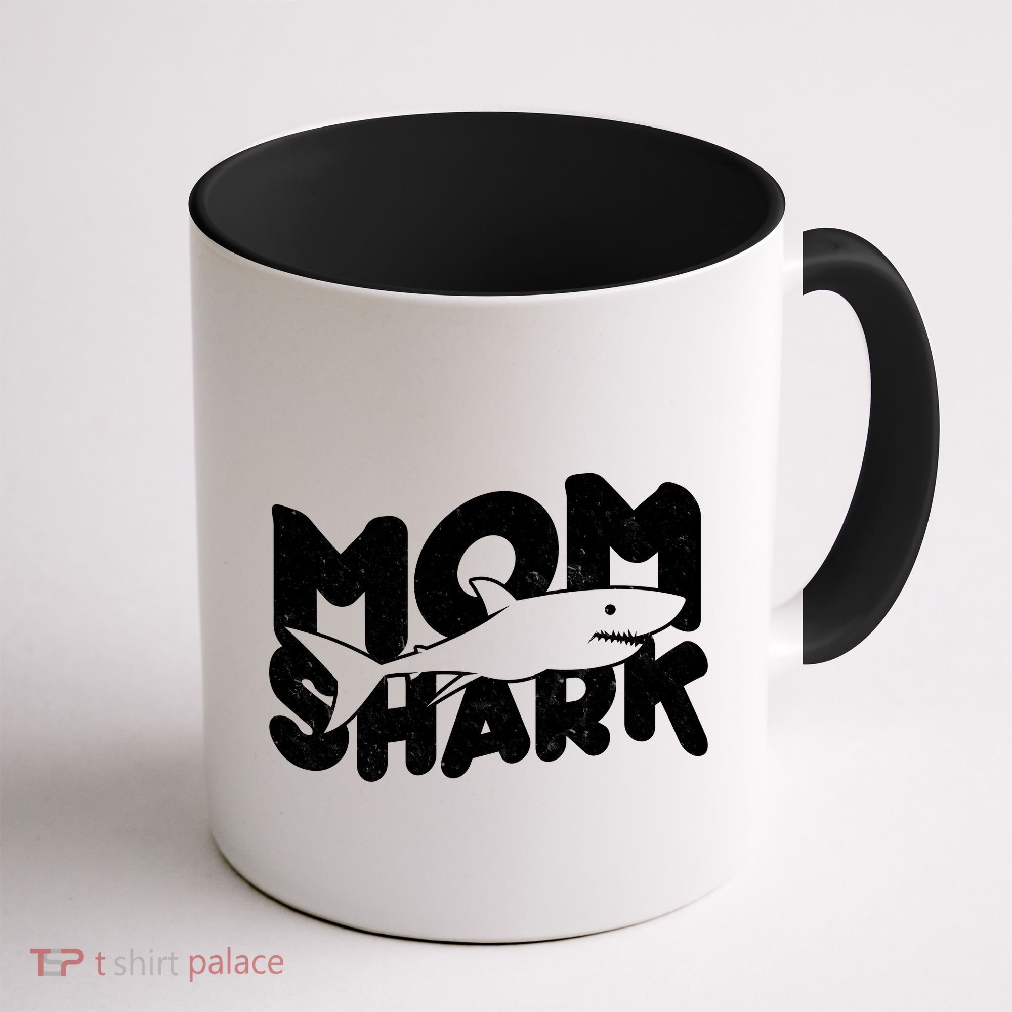 Mom Shark Funny Cute Coffee Mug