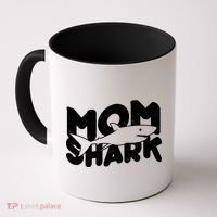 Mom Shark Funny Cute Coffee Mug thumb 0