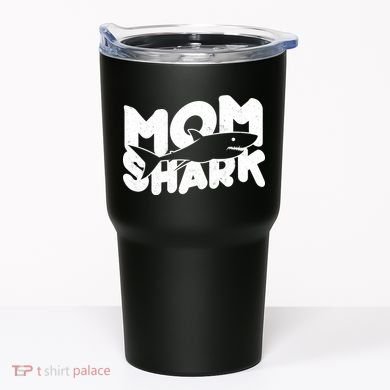 Mom Shark Funny Cute Tumbler