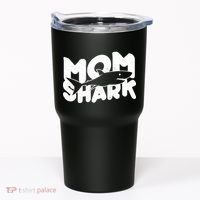 Mom Shark Funny Cute Tumbler thumb 0