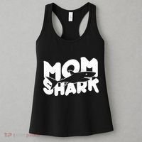 Mom Shark Funny Cute Women's Tank Top thumb 3