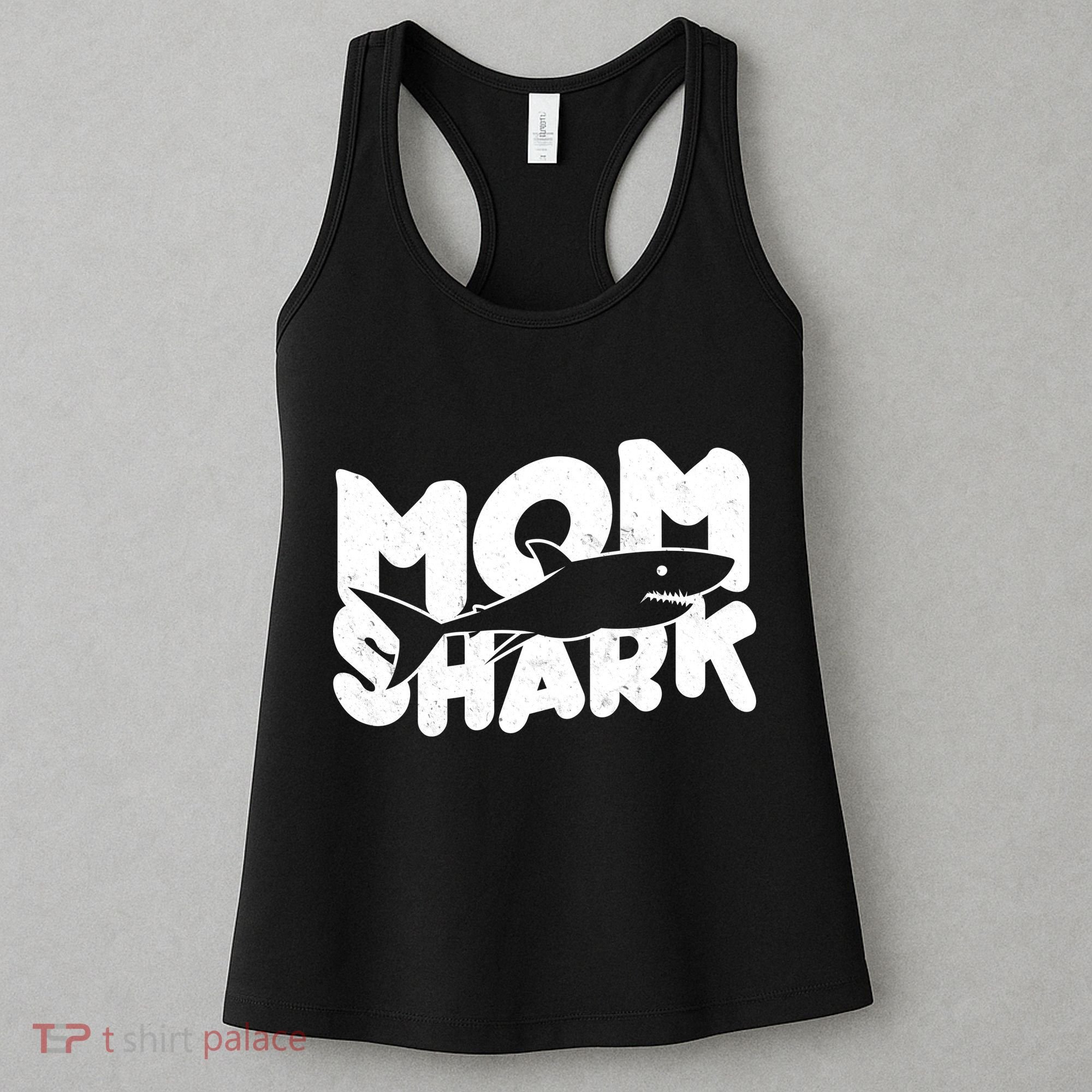 Mom Shark Funny Cute Women's Tank Top