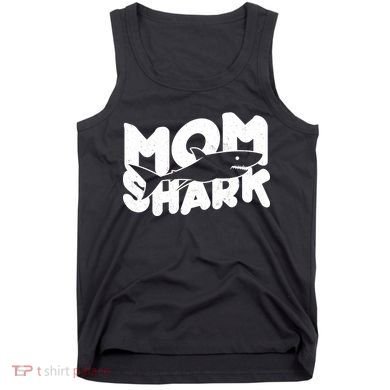 Mom Shark Funny Cute Tank Top