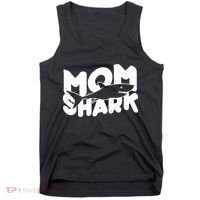 Mom Shark Funny Cute Tank Top thumb 0