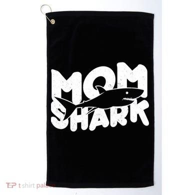 Mom Shark Funny Cute Golf Towel
