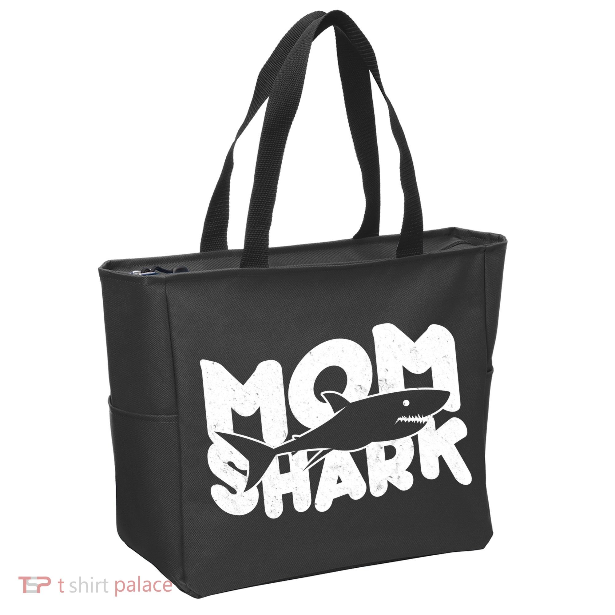 Mom Shark Funny Cute Tote Bag