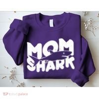Mom Shark Funny Cute Sweatshirt thumb 2