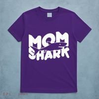 Mom Shark Funny Cute T-Shirt thumb 5