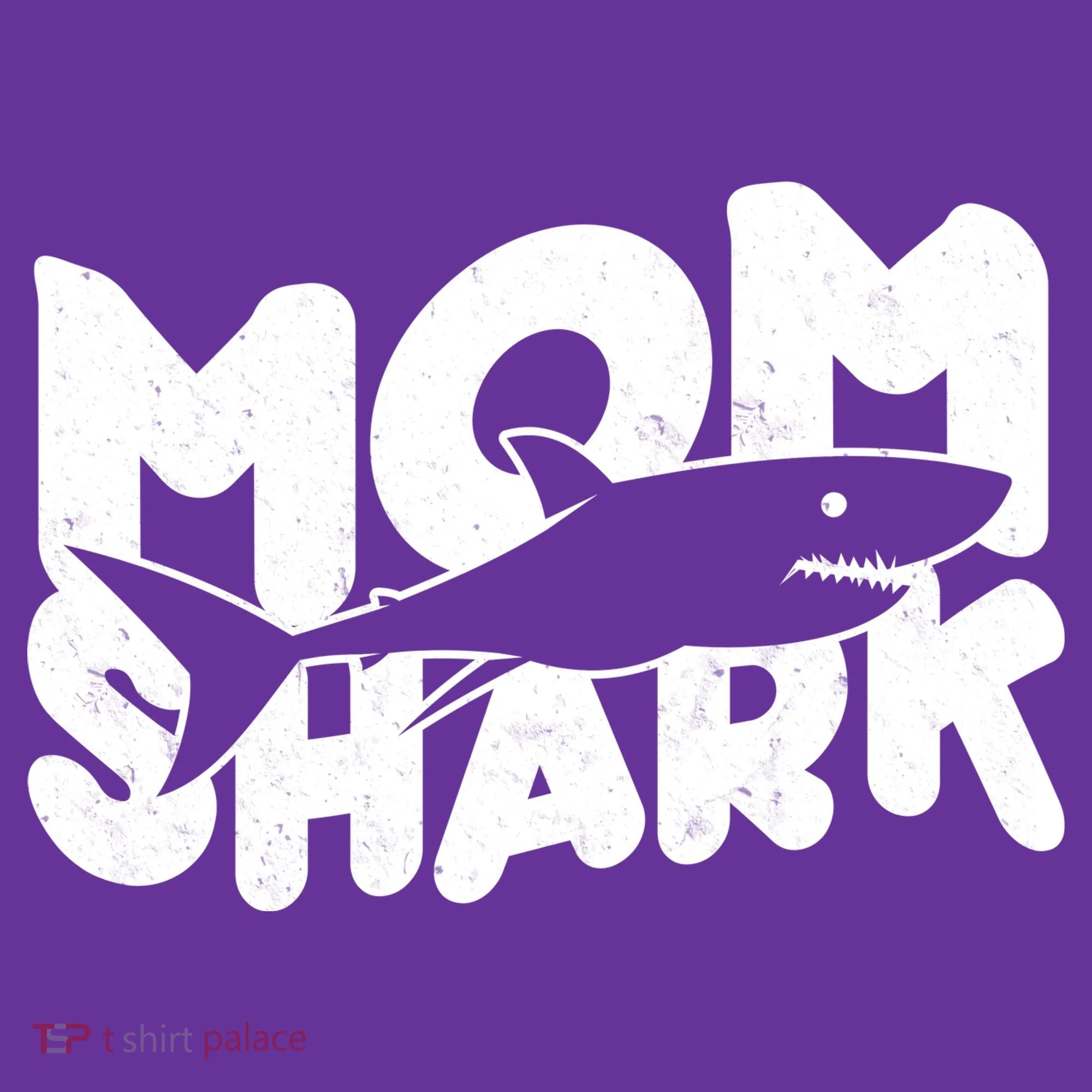 Mom Shark Funny Cute Button