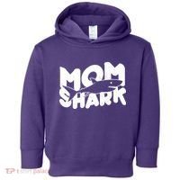 Mom Shark Funny Cute Toddler Hoodie thumb 0